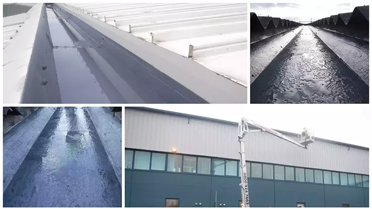 Rayleigh Industrial gutter refurbishment